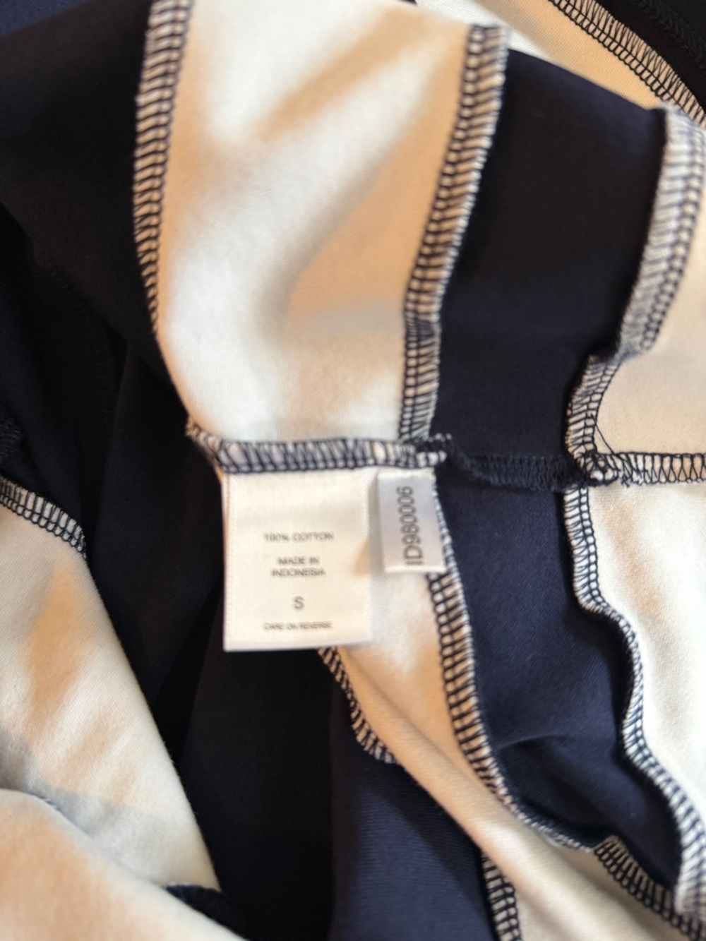 New York & Company Ladies NWT Fit & Flare Dress. Navy blue and white stripes. Sm - Picture 10 of 11